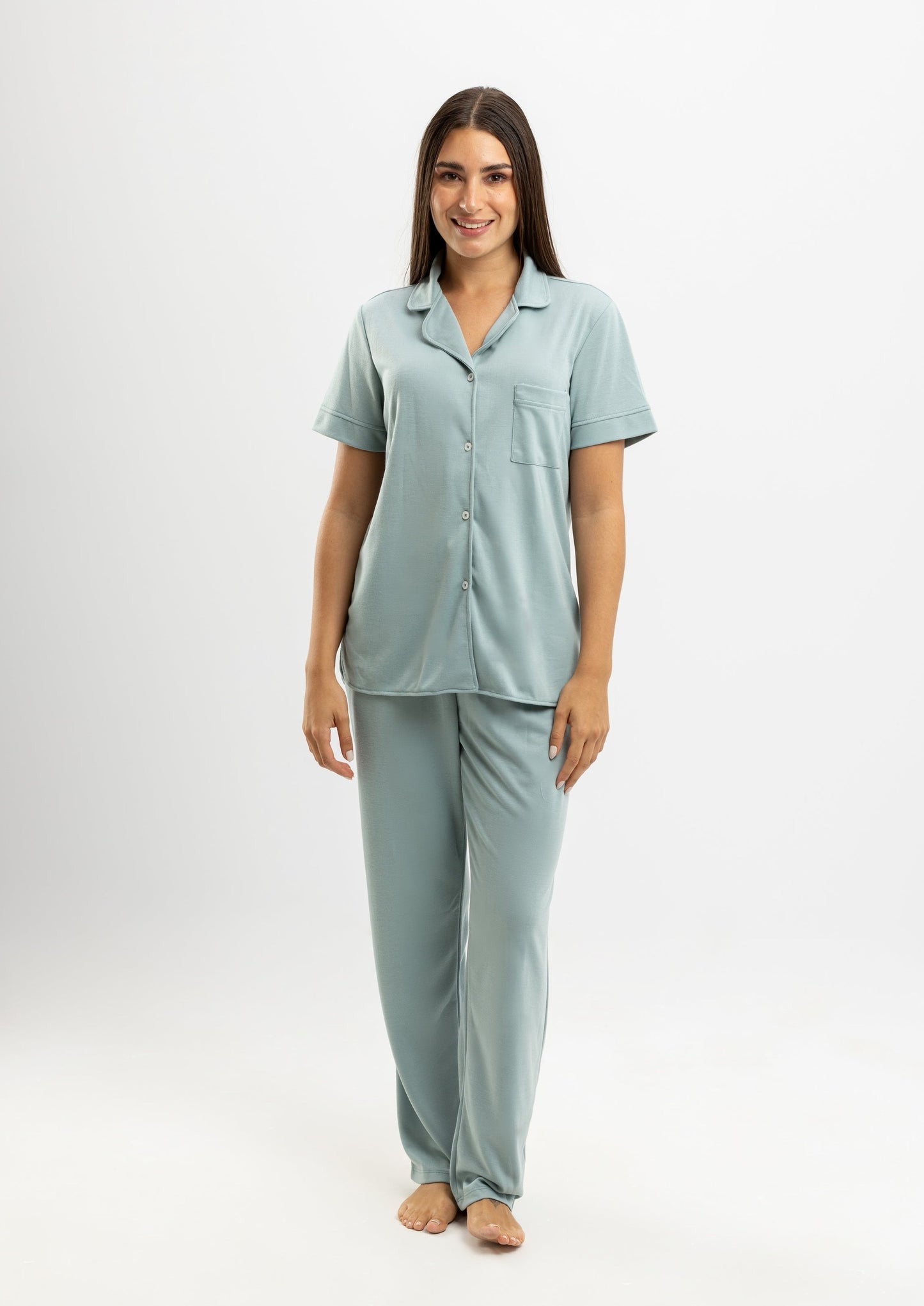 Mint Summer Full Pyjama Grey