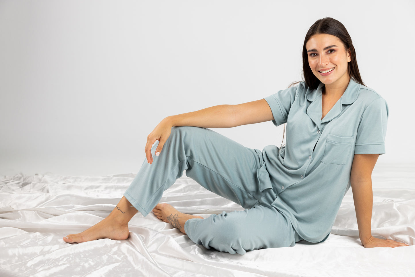 Mint Summer Full Pyjama Grey