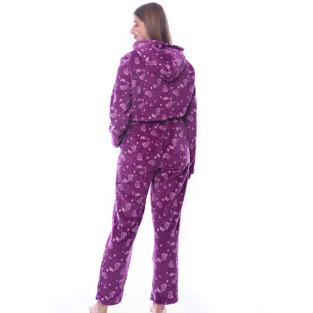Bear Winter Jumpsuit Purple