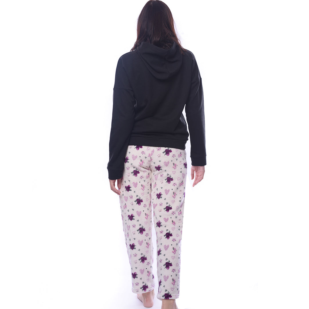 Princess Black Shirt Winter Pyjama