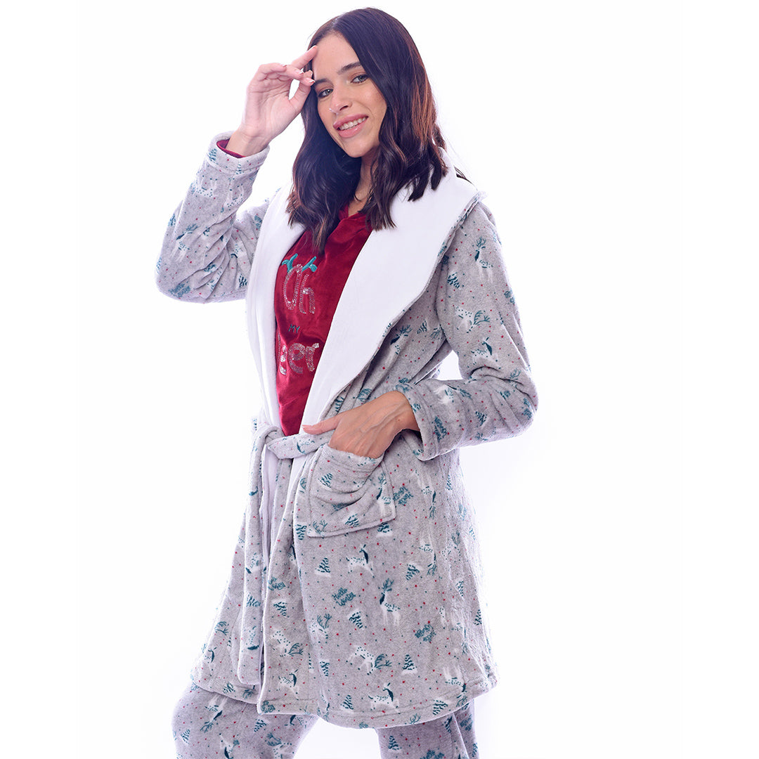 Hello Winter Robe Polar