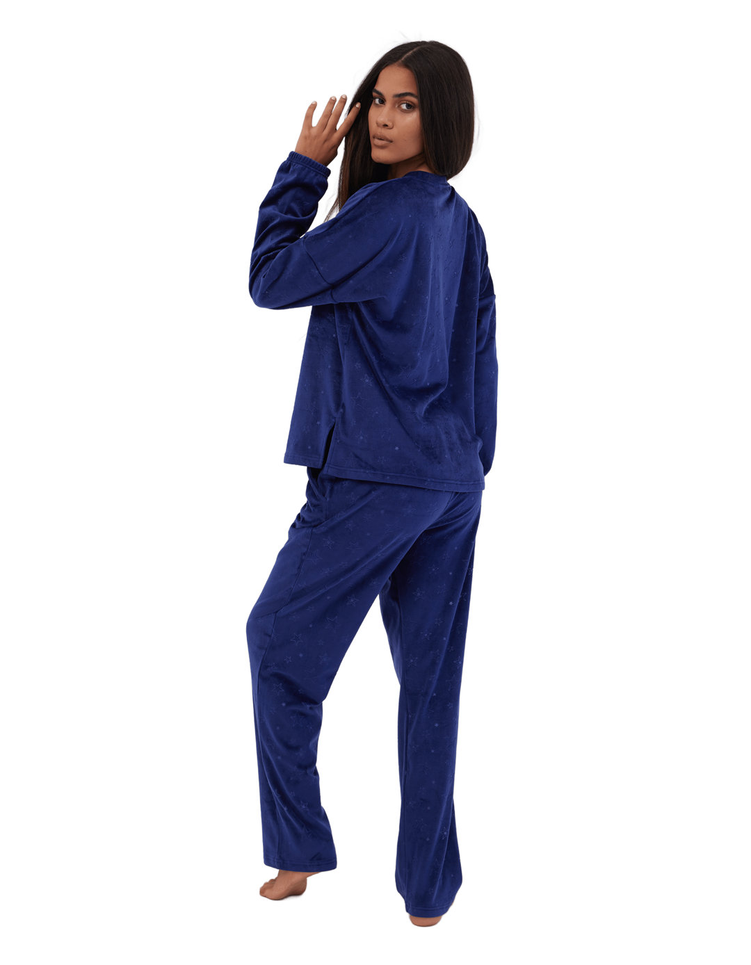 Stars Full Winter Pyjama Blue