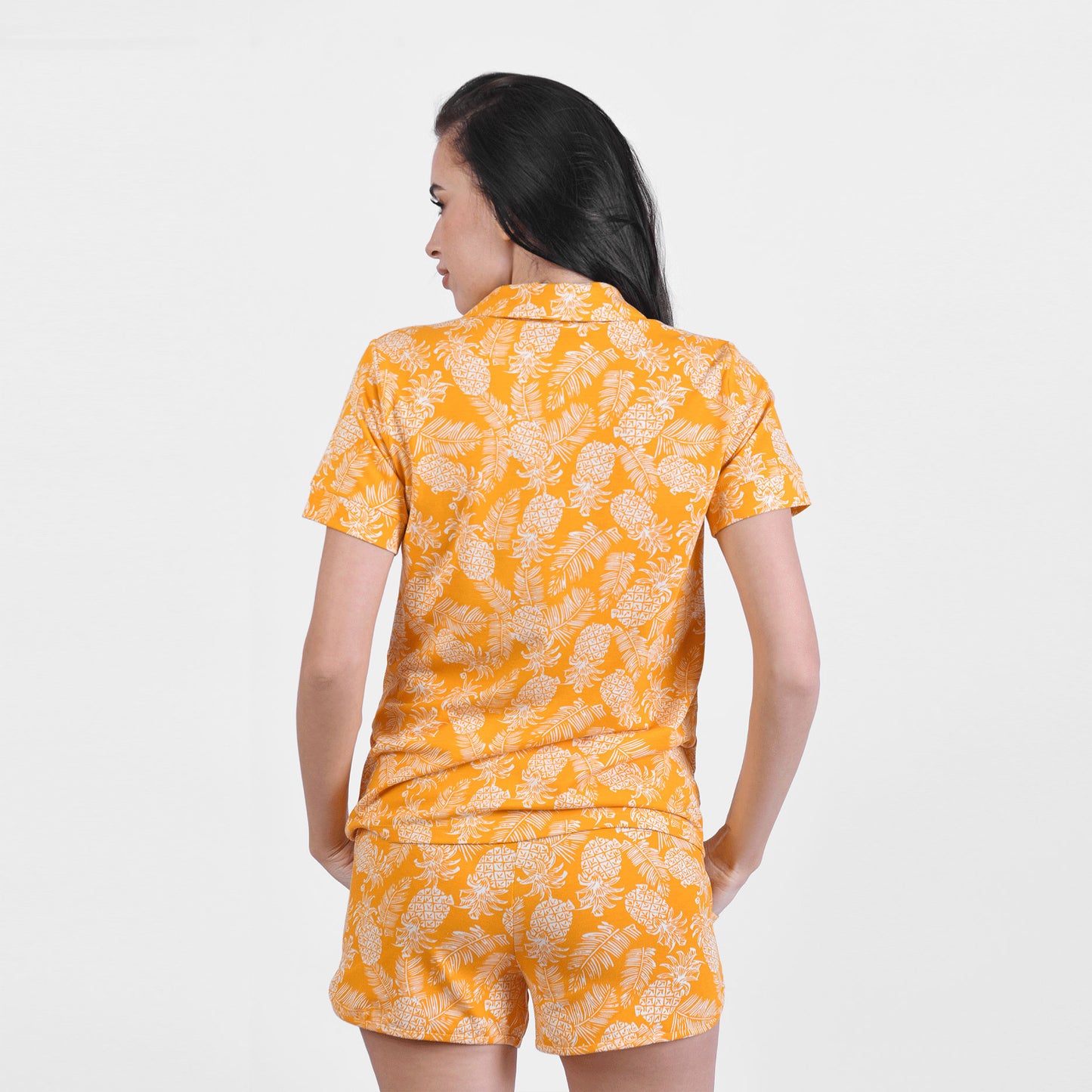 Pineapple Summer Short Pyjama Yellow