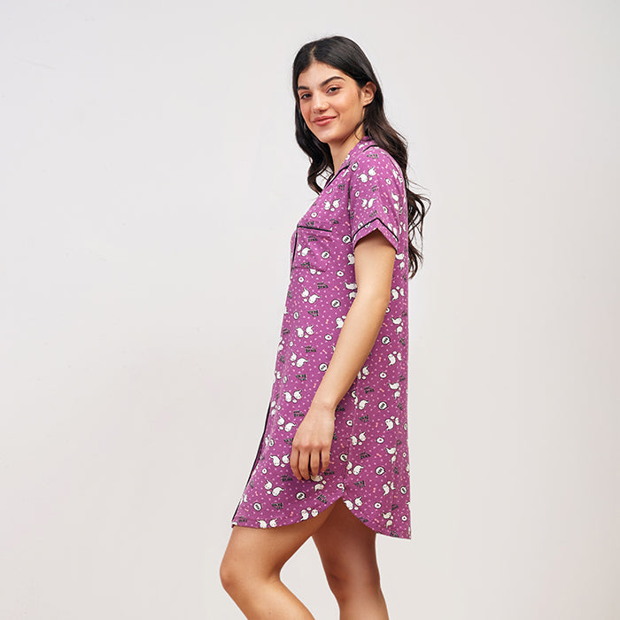 Boo Love Summer nightshirt - Purple