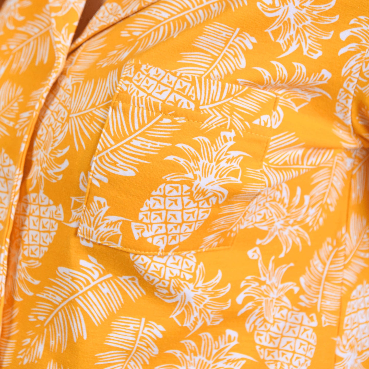Pineapple Summer Short Pyjama Yellow