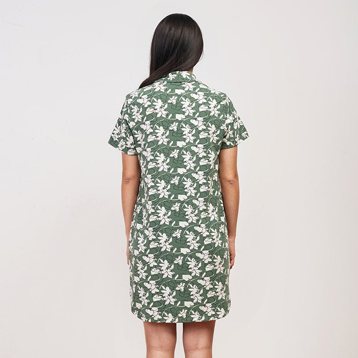 Green flower Summer Nightshirt - Green