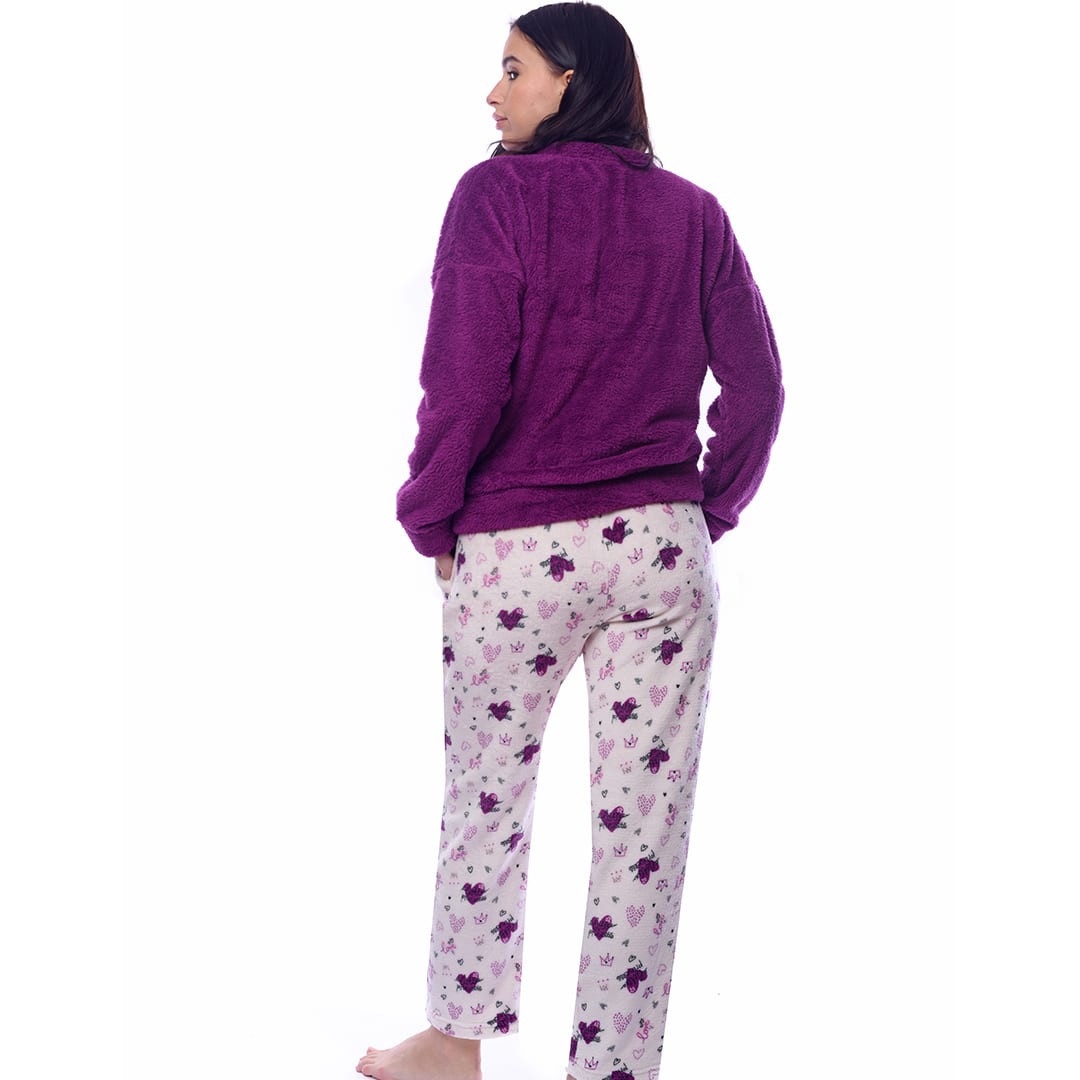 Princess Purple Shirt Winter Full Pyjama