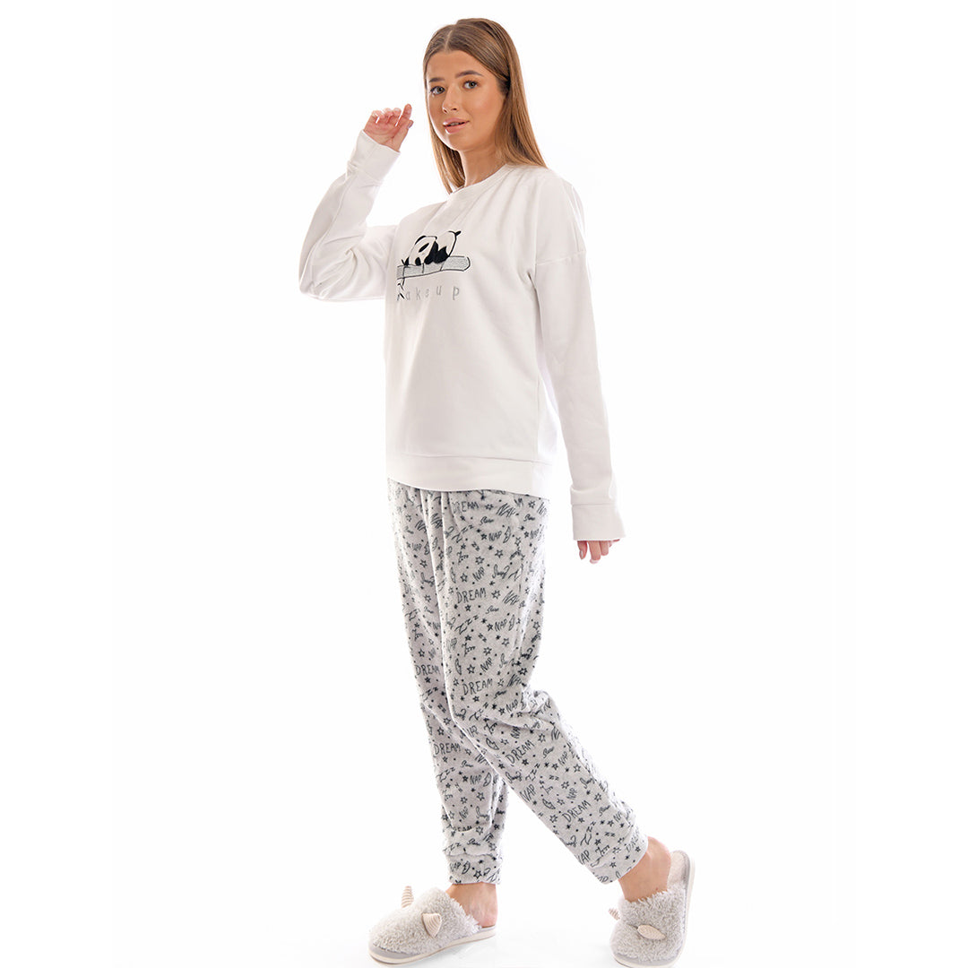 Sleep Winter Pyjama - White Shirt
