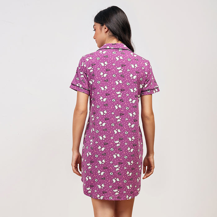 Boo Love Summer nightshirt - Purple