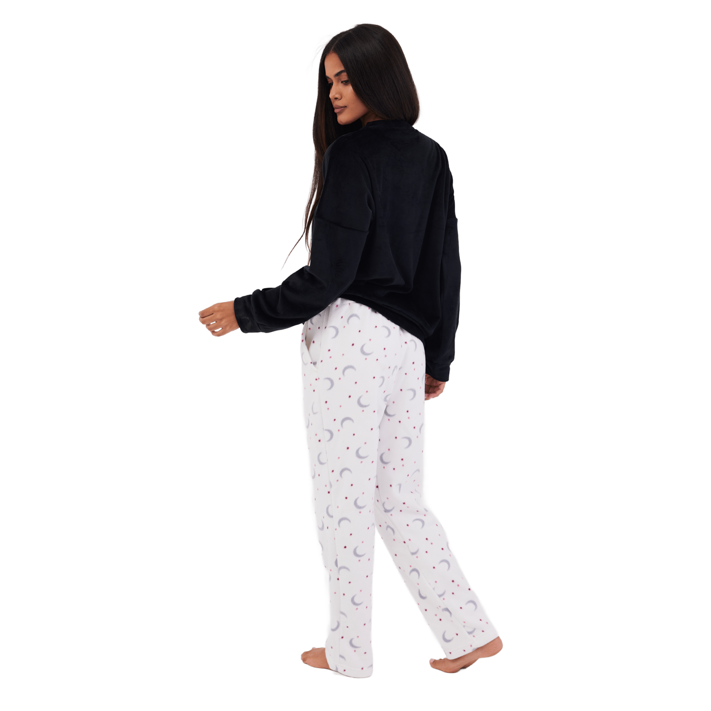 Dreamy night Full Winter Pyjama Black