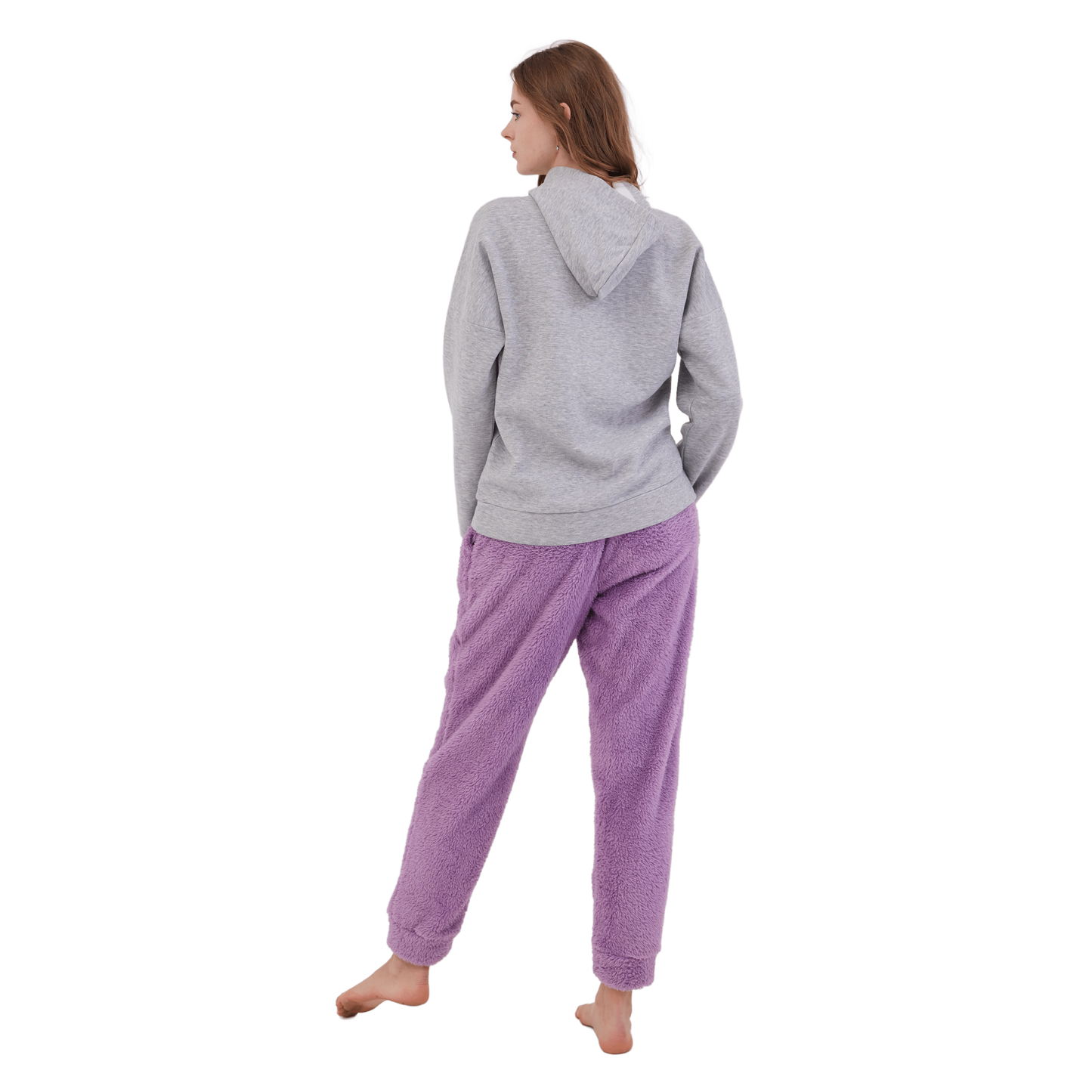 Polar Lavender Winter Full Pyjama Gray