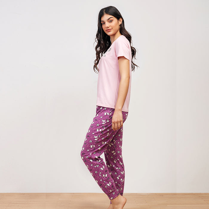Boo Love Summer pyjama with butterfly print - Pastel pink