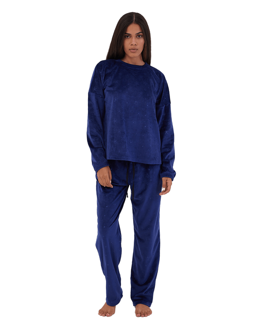 Stars Full Winter Pyjama Blue