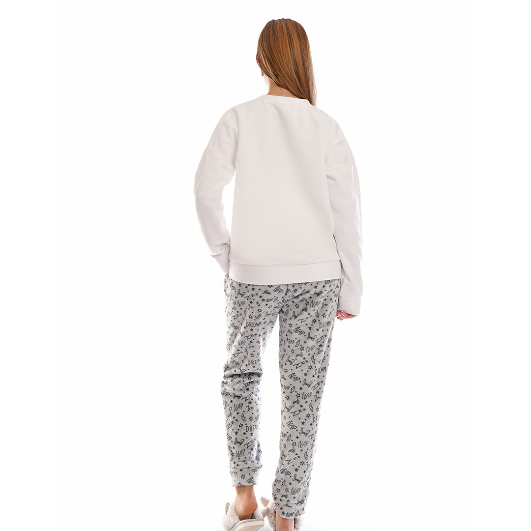 Sleep Winter Pyjama - White Shirt