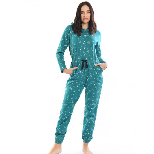 Iceman Jumpsuit Melton -Teal