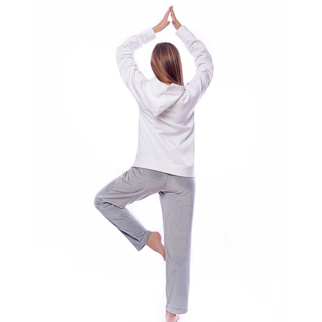 Plain Grey Winter Full Pyjama