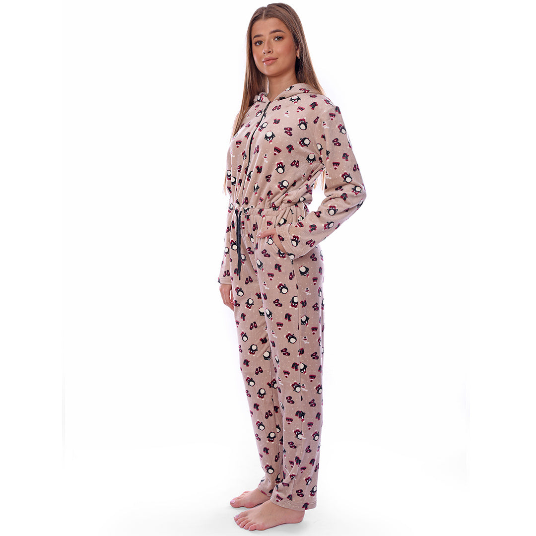 Cozy Winter Jumpsuit Velour