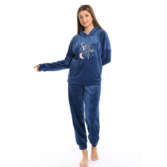 Blue Night full Pyjama Velour