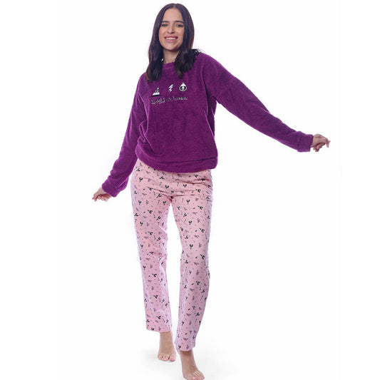 Be A witch winter Full pajama -Purple