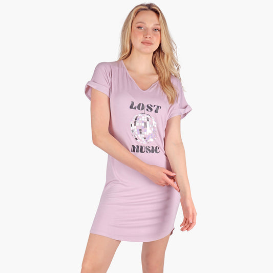 Lavender Summer Nightshirt V.Neck