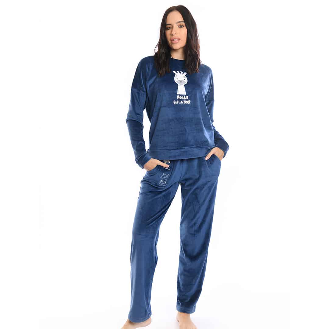 Blue Night Giraffe Pyjama
