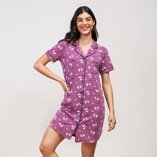 Boo Love Summer nightshirt - Purple