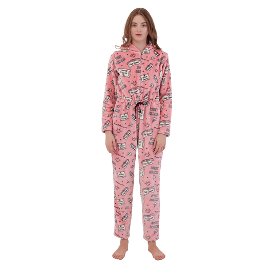 Nap Queen Winter Jumpsuit Pink