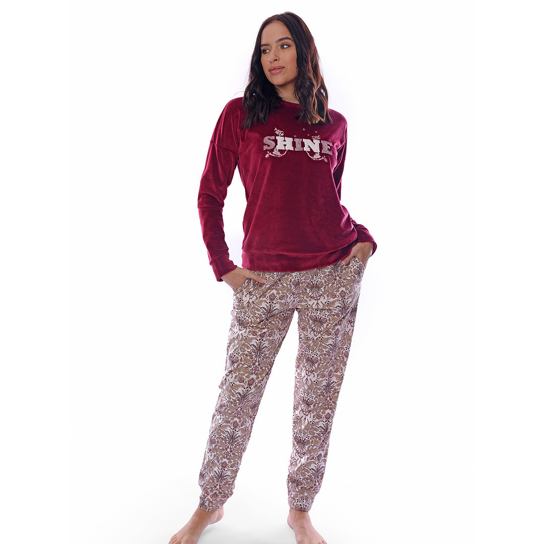 Rose Shine Winter Full Pyjama Polar