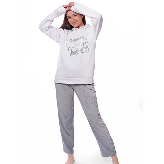 Plain Grey Winter Full Pyjama