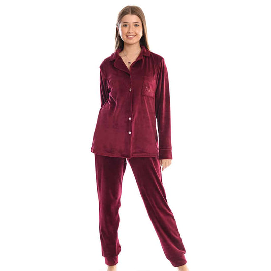 Pink and Red Winter Full Pyjama