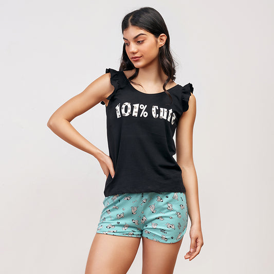 Little Paws Sleeveless Short Summer Pyjama
